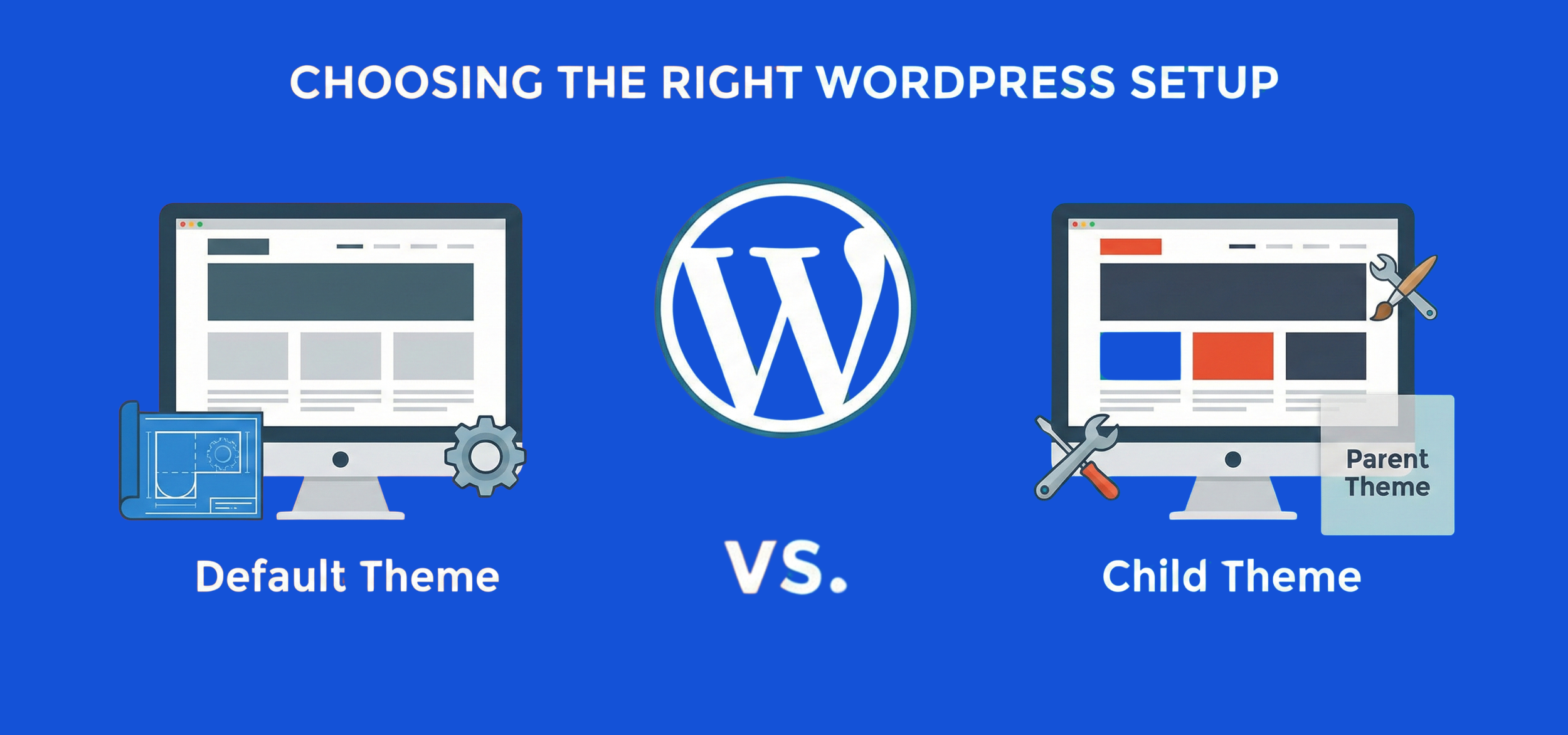Choosing the Right WordPress Setup Default Theme vs. Child Theme
